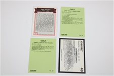 (4) British Open Champions Trevino, Daly, Charles & O'Meara Signed Golf Cards w/ JSA ALOA