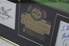 Big Three & Lee Signed PGA Senior Championship Poster Scorecard Presentation JSA ALOA