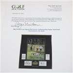 Big Three & Lee Signed PGA Senior Championship Poster Scorecard Presentation JSA ALOA