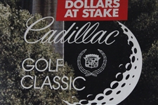 Palmer, Floyd, Calcavecchia & Barr Signed Million Dollar Cadillac Golf Classic Poster JSA ALOA