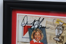 Dinah Shore Signed 1991 Nabisco Dinah Shore Photo - Framed JSA ALOA