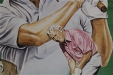 Arnold Palmer Signed 'Through The Years' w/Winnie Print by Artist Gary Greenshields JSA ALOA