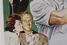 Arnold Palmer Signed 'Through The Years' w/Winnie Print by Artist Gary Greenshields JSA ALOA