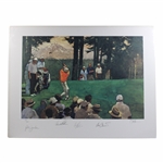 Palmer, Jacobsen, Strange & Crenshaw Signed Ltd Ed Teeing Off Print #159/400 JSA ALOA