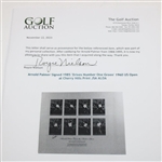 Arnold Palmer Signed 1985 'Drives Number One Green' 1960 US Open at Cherry Hills Print JSA ALOA