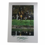 Palmer, Couples, Floyd & Peter Jacobsen Signed 1991 Challenge Portland Oregon Print JSA ALOA
