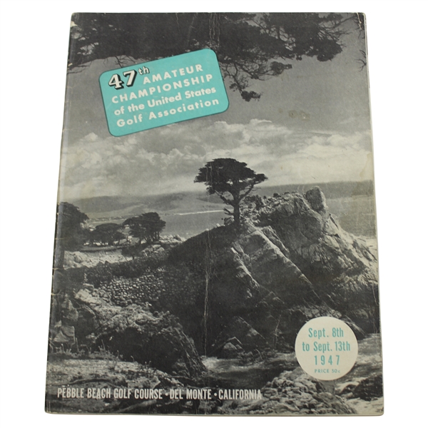 1947 US Amateur Championship at Pebble Beach/Del Monte Program