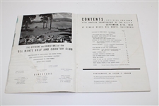 1947 US Amateur Championship at Pebble Beach/Del Monte Program