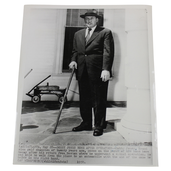 Bobby Jones After Operation 1950 Wire Photo