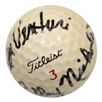 1964 Major Champs Arnold Palmer, Ken Venturi & Bobby Nichols Multi-Signed 'Grand Slam' Ball JSA ALOA