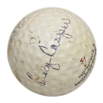 1966 Major Champs Jack Nicklaus, Al Geiberger & Casper Multi-Signed 'Grand Slam' Ball JSA ALOA