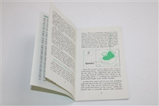 1978 Masters Spectator Guide Signed By Champ Gary Player JSA ALOA