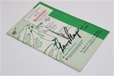 Champion Gary Player Signed 1961 Masters Spectator Guide JSA ALOA