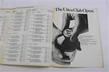 1968 US Open Pairing Sheet Signed By 3 Major Winners Wall, Devicenzo & Palmer JSA ALOA