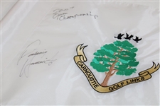 Padraig Harrington Signed Carnoustie Embroidered Course Flag w/07 Champ Inscription JSA ALOA