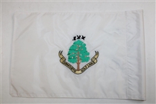 Padraig Harrington Signed Carnoustie Embroidered Course Flag w/07 Champ Inscription JSA ALOA