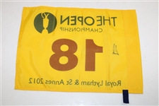 Ernie Els Signed 2012 Open at Royal Lytham Flag JSA ALOA