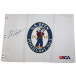 Martin Kaymer Signed 2014 US Open at Pinehurst Embroidered Flag JSA ALOA