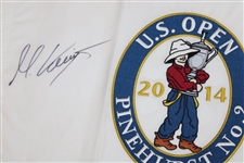 Martin Kaymer Signed 2014 US Open at Pinehurst Embroidered Flag JSA ALOA