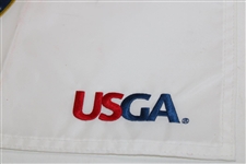 Martin Kaymer Signed 2014 US Open at Pinehurst Embroidered Flag JSA ALOA