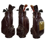 Johnny Carson's Personal Used Irons, Woods & Putter in Full Size 'Here's Johnny' Golf Bag