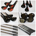 Johnny Carson's Personal Used Irons, Woods & Putter in Full Size 'Here's Johnny' Golf Bag