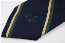 Two (2) Augusta National Golf Club Used Silk Ties - Navy/Striped