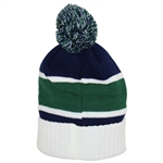 Masters Tournament White/Green/Navy Cotton Beanie Cap - New with Tags