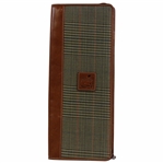Undated Masters Tournament Logo Leather Foldable Tie Holder