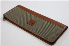 Undated Masters Tournament Logo Leather Foldable Tie Holder