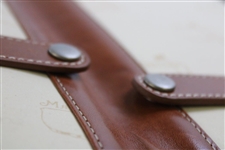 Undated Masters Tournament Logo Leather Foldable Tie Holder