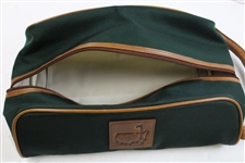Undated Masters Tournament Logo Leather Overnight/Shoe Bag - New with Tags