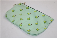 Undated Masters Tournament Logo Lt Green with Yellow Logo Change Purse