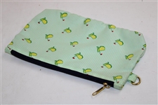 Undated Masters Tournament Logo Lt Green with Yellow Logo Change Purse