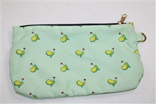 Undated Masters Tournament Logo Lt Green with Yellow Logo Change Purse