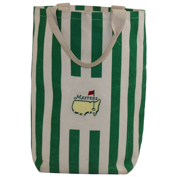 Undated Masters Tournament Logo Green & Stone Canvas Bag
