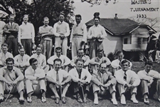 Rare Original Masters Tournament '1935' Field Silver Gelatin Photo