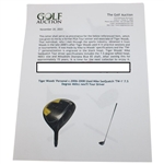 Tiger Woods' Personal c.2006-2008 Used Nike SasQuatch 'TW-1' 7.5 Degree 460cc nexTI Tour Driver 