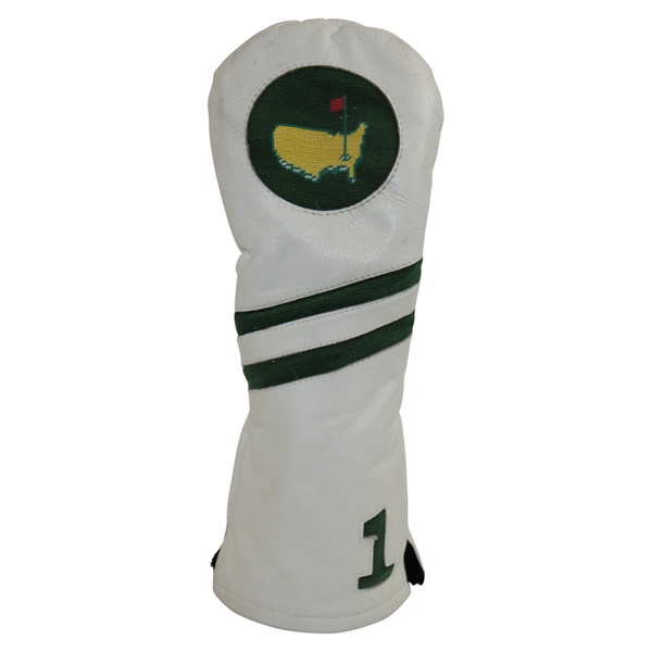 Augusta National Golf Club Stitch Logo Cream/Green Leather Driver Head Cover