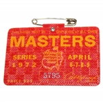 1972 Masters Tournament SERIES Badge #5795 - Jack Nicklaus Win