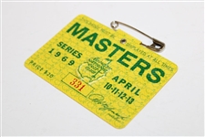 1969 Masters Tournament SERIES Badge #331 - Low Number - George Archer Winner