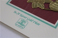 1997 Augusta National Golf Club 24k Gold Plated Christmas Ornament - Unopened