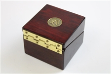 Sage Valley Logo Cherry Wood Opening Clock w/World Time Dial