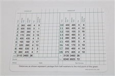 Jack Nicklaus & Gary Player Signed Augusta National Golf Club Scorecard JSA ALOA