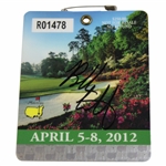 Bubba Watson Signed 2012 Masters Tournament SERIES Badge #R01478 JSA ALOA