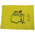 Bubba Watson Signed 2014 Masters Tournament Embroidered Flag JSA ALOA