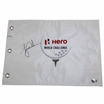 Tiger Woods Signed Hero World Challenge Embroidered Flag BECKETT #AC19007