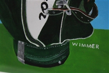 Johnny Miller Signed Original 1973 US Open Winning Clubs & Bag Painting 'Summer of '73' by Artist Wimmer JSA ALOA