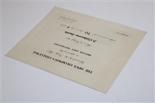 Ben Hogan Signed 1953 The Open Championship Challenge Certificate JSA ALOA