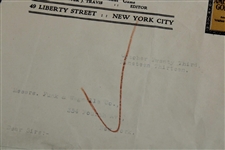 Walter Travis Signed 1913 American Golfer Letterhead Letter - October 23rd JSA ALOA